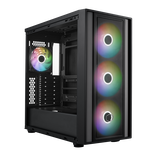 CoolCooler Master MasterBox 600 ARGB PC case, Mid Tower, E-ATX, RGB, Tempered Glass - black