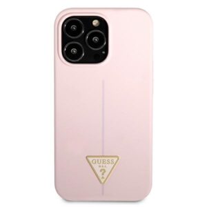 Guess GUHCP13XSLTGU Apple iPhone 13 Pro Max 6,7" purple hardcase Silicone Triangle - Image 3