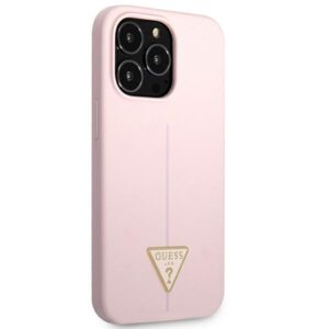 Guess GUHCP13XSLTGU Apple iPhone 13 Pro Max 6,7" purple hardcase Silicone Triangle - Image 4