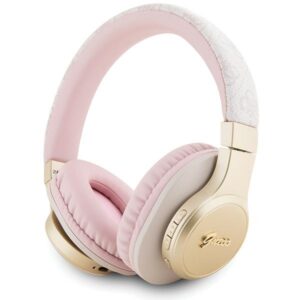 Guess Bluetooth on-ear headphones GUBH604GEMP pink 4G Script
