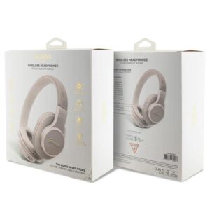 Guess Bluetooth on-ear headphones GUBH604GEMP pink 4G Script - Image 4