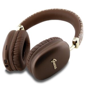 Guess Bluetooth on-ear headphones GUBHK1GCTCSW brown Gcube Metallic Script Logo - Image 2