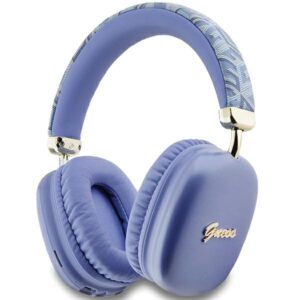 Guess słuchawki nauszne Bluetooth GUBHK1GCTCSU purple Gcube Metallic Script Logo