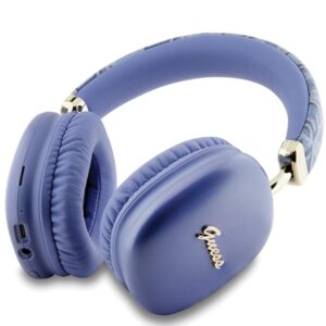 Guess słuchawki nauszne Bluetooth GUBHK1GCTCSU purple Gcube Metallic Script Logo - Image 2