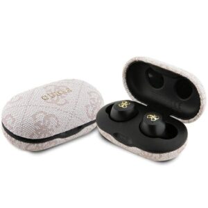 Guess Bluetooth Headphones GUTWSP4EGP TWS + ENC Docking Station Pink 4G Metal