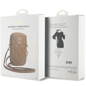 Guess Bag GUWBZPSQSSGW brown Zip Quilted 4G - Image 5