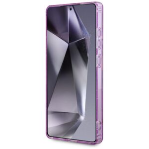 Dėklas Guess Glitter Flowers Triangle Buttons MagSafe for Samsung Galaxy S25 Ultra purple - Image 5