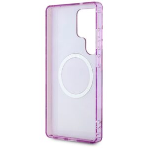 Dėklas Guess Glitter Flowers Triangle Buttons MagSafe for Samsung Galaxy S25 Ultra purple - Image 7