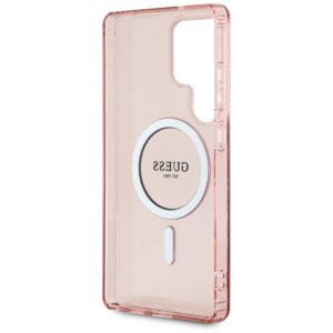 Dėklas Guess Glitter Circle Classic Logo MagSafe for Samsung Galaxy S25 Ultra pink - Image 7
