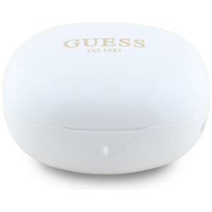 Headphones TWS Guess Flat Classic Logo Electroplated white - Image 4