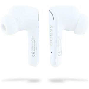 Headphones TWS Guess Flat Classic Logo Electroplated white - Image 5