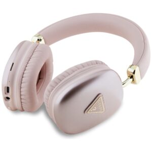 Headphones Guess Bluetooth 5.3 Metallic Triangle Logo pink - Image 2