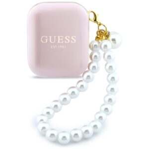 Earphones TWS Guess Pearl Strap pink - Image 2