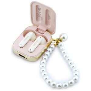 Earphones TWS Guess Pearl Strap pink - Image 3