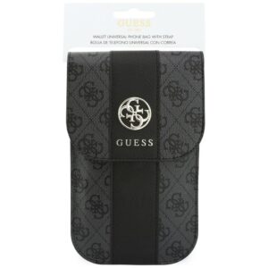 Phone bag Guess 4G & Classic Logos Stripe Strap black - Image 4