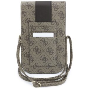 Phone bag Guess 4G & Classic Logos Stripe Strap brown - Image 2