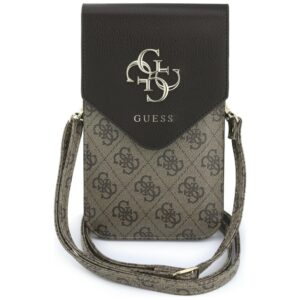 Phone bag Guess Graines 4G & Classic Logos brown