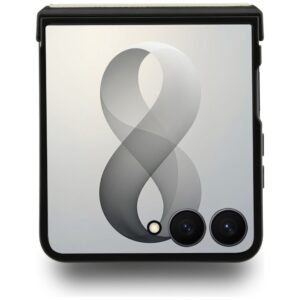 Guess Magnetic Ring Stand Grained Classic Logo MagSafe case for Samsung Galaxy Z Flip8 beige - Image 4