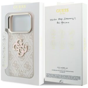 Dėklas Guess 4G & Big Resin Logo skirtas iPhone 18 Pro pink - Image 8