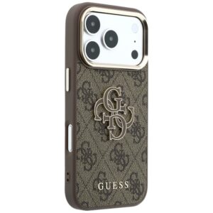Dėklas Guess 4G & Big Resin Logo skirtas iPhone 18 Pro / iPhone 17 Pro brown - Image 4