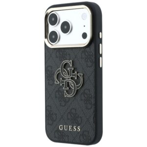 Dėklas Guess 4G & Big Resin Logo skirtas iPhone 18 Pro Max / iPhone 17 Pro Max black - Image 2