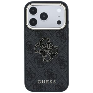 Dėklas Guess 4G & Big Resin Logo skirtas iPhone 18 Pro Max / iPhone 17 Pro Max black - Image 3