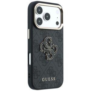 Dėklas Guess 4G & Big Resin Logo skirtas iPhone 18 Pro Max / iPhone 17 Pro Max black - Image 4