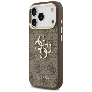 Dėklas Guess 4G Big 4G Classic Logo skirtas iPhone 18 Pro / iPhone 17 Pro brown gold - Image 2