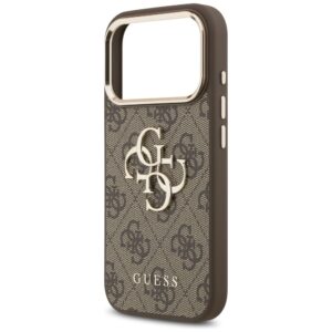 Dėklas Guess 4G Big 4G Classic Logo skirtas iPhone 18 Pro / iPhone 17 Pro brown gold - Image 6