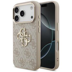Dėklas Guess 4G Big 4G Classic Logo skirtas iPhone 18 / iPhone 17 Pro pink gold