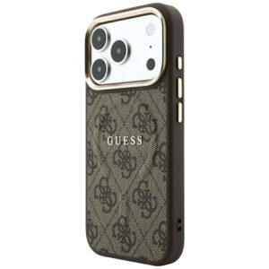 Guess Embossed 4G Classic MagSafe dėklas skirtas iPhone 18 Pro / iPhone 17 Pro brown - Image 2