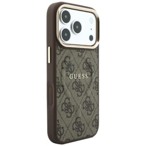 Guess Embossed 4G Classic MagSafe dėklas skirtas iPhone 18 Pro / iPhone 17 Pro brown - Image 4