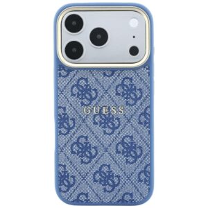 Guess Embossed 4G Classic MagSafe dėklas skirtas iPhone 18 Pro Max / iPhone 17 Pro Max blue - Image 3