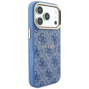 Guess Embossed 4G Classic MagSafe dėklas skirtas iPhone 18 Pro Max / iPhone 17 Pro Max blue - Image 4