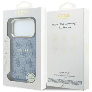 Guess Embossed 4G Classic MagSafe dėklas skirtas iPhone 18 Pro Max / iPhone 17 Pro Max blue - Image 8