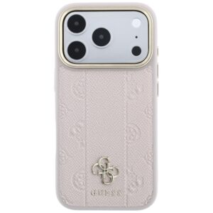 Dėklas Guess Stripe Peony 4G Logo MagSafe skirtas Iphone 18 Pro Max/ 17 Pro Max rožinės spalvos - Image 3
