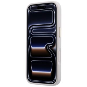 Dėklas Guess Stripe Peony 4G Logo MagSafe skirtas Iphone 18 Pro Max/ 17 Pro Max rožinės spalvos - Image 5
