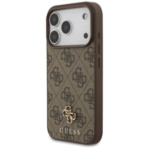 Dėklas Guess 4G Small Classic Logo MagSafedo Apple iPhone 18 Pro / 17 Pro rudos spalvos - Image 2