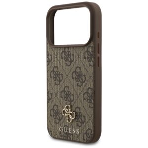 Dėklas Guess 4G Small Classic Logo MagSafedo Apple iPhone 18 Pro / 17 Pro rudos spalvos - Image 6
