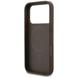 Dėklas Guess 4G Small Classic Logo MagSafedo Apple iPhone 18 Pro / 17 Pro rudos spalvos - Image 7