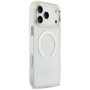 Dėklas Guess Metal Outline MagSafe skirtas Apple iPhone 18 Pro Max / 17 Pro Max aukso spalvos - Image 4