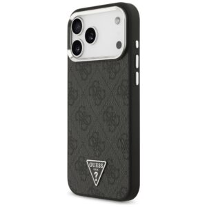 Dėklas Guess 4G Triangle Logo MagSafe skirtas Apple iPhone 18 Pro Max / 17 Pro Max juodos spalvos sidabro spalvos - Image 2
