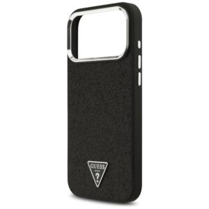 Dėklas Guess Glitter Triangle Logo MagSafe skirtas Apple iPhone 18 Pro Max / 17 Pro Max juodos spalvos - Image 6