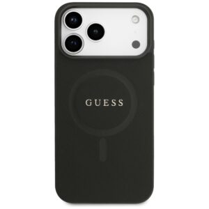 Dėklas Guess Saffiano Classic Logo MagSafe skirtas Apple iPhone 18 Pro Max / 17 Pro Max juodos spalvos - Image 3