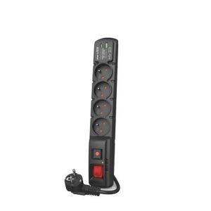 „Acar F4“ USB A+C apsaugos nuo viršįtampių kabelis (greitasis įkroviklis) 5m ; juodas