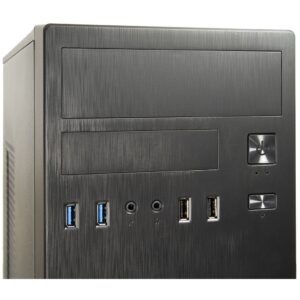 Inter-Tech IT-2812 Business „Midi Tower“ Juoda - Image 3