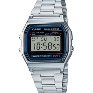 Casio A158WA-1DF rankinis laikrodis Nerūdijančiojo plieno - Image 1