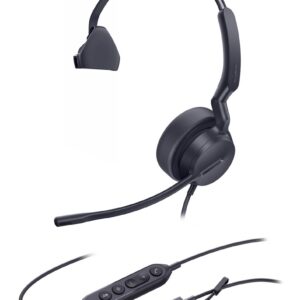 Yealink UH42 Mono UC USB-C/A Laisvų rankų įranga Vielinis Su lankeliu Skambučiai / muzika USB Type-C / USB Type-A Juoda - Image 1