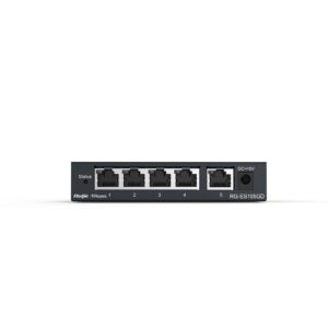 Ruijie Networks RG-ES105GD tinklo komutatorius Ne-valdomas Gigabit Ethernet (10/100/1000) Juoda