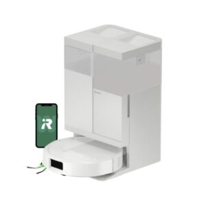 Valymo robotas iRobot Roomba Plus 515 Combo, baltas + AutoWash įkrovimo stotelė